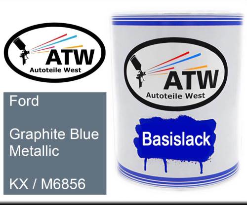 Ford, Graphite Blue Metallic, KX / M6856: 1L Lackdose, von ATW Autoteile West.
